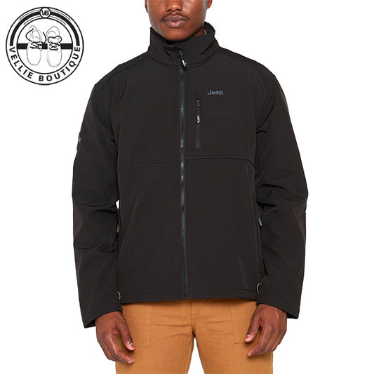 JEEP Men Funnel Neck Soft Shell Jacket