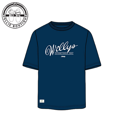 JEEP Men Logo/Icon Strong Tee - Navy