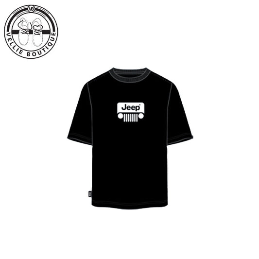 JEEP Men Grill Icon Print Tee - Black