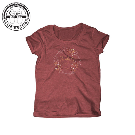 Kakiebos Ladies Hekta Roos Tee