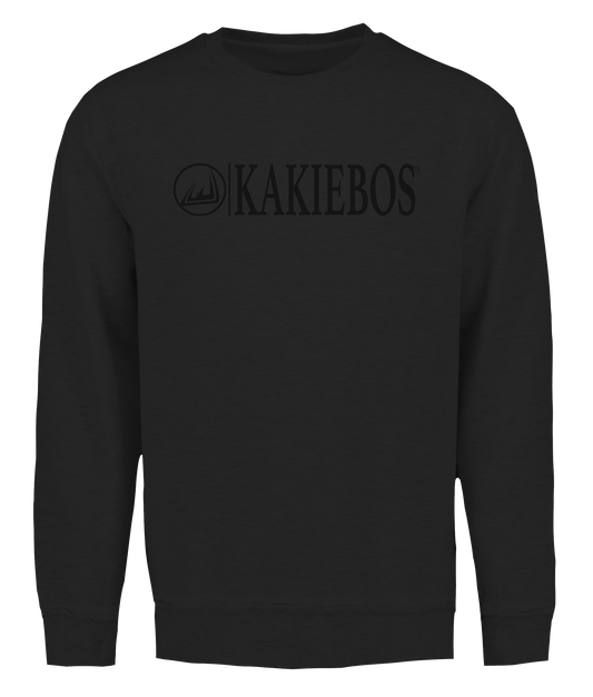 Kakiebos Mens Embr Crew Sweat Pullover - Black