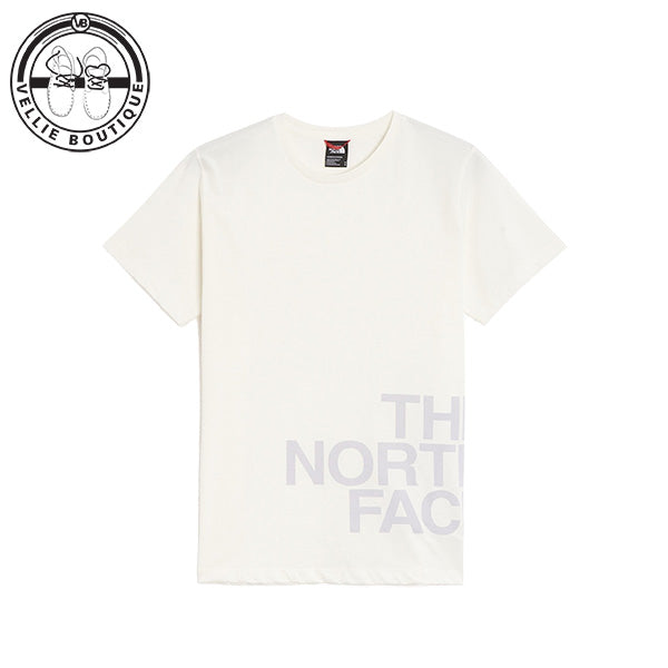 The North Face Ladies Blow Up Logo s/s Tee -White Dusty