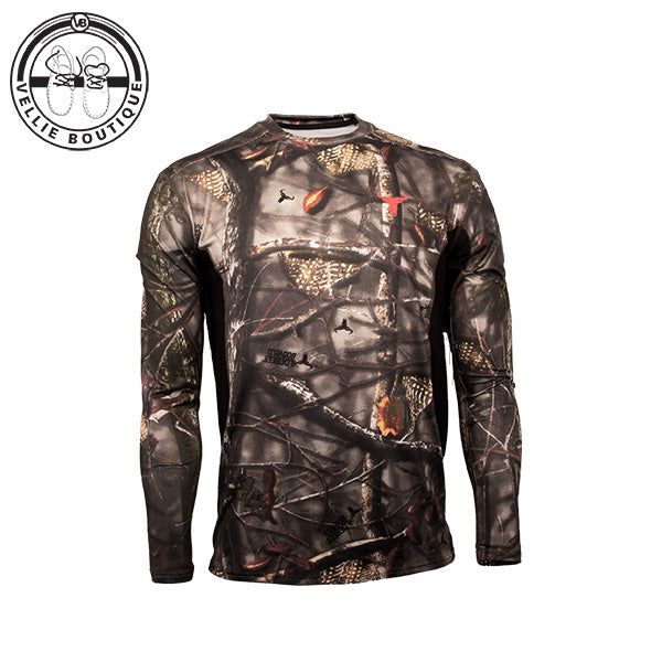 Wildebees Men Second skin Long Sleeve - Bosveld Black