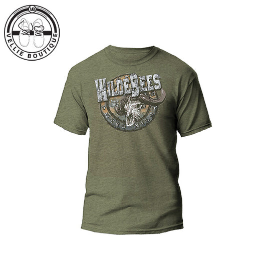 Wildebees Mens Buffalo Skull Tee