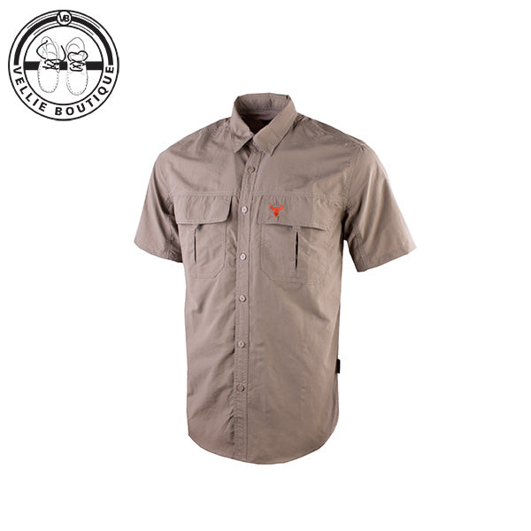 Wildebees Men Short Sleeve Vented Tech Shirt Nylon