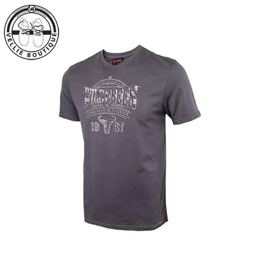 Wildebees Mens 3D Metal Tee - Pewter