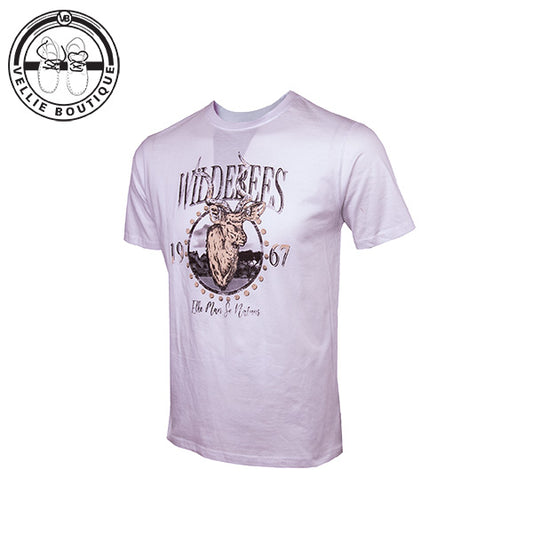 Wildebees Mens Kudu Bullet Tee - White