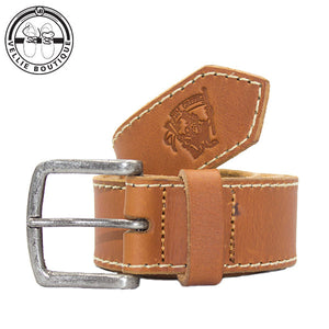 Jim Green Men's Leather Belt (Tan) [40mm]