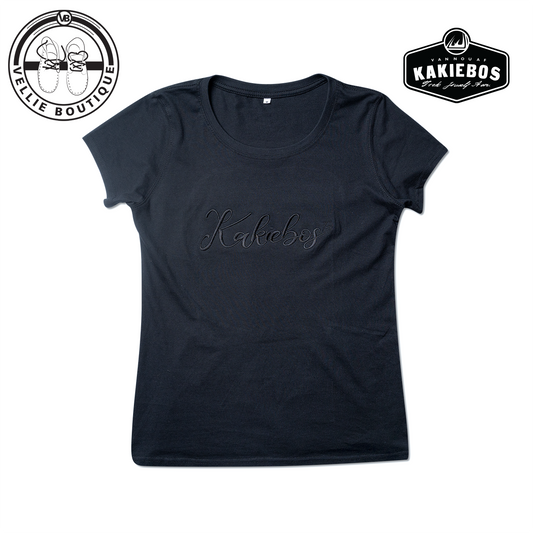 Kakiebos Ladies Skrif Borduur T-Shirt