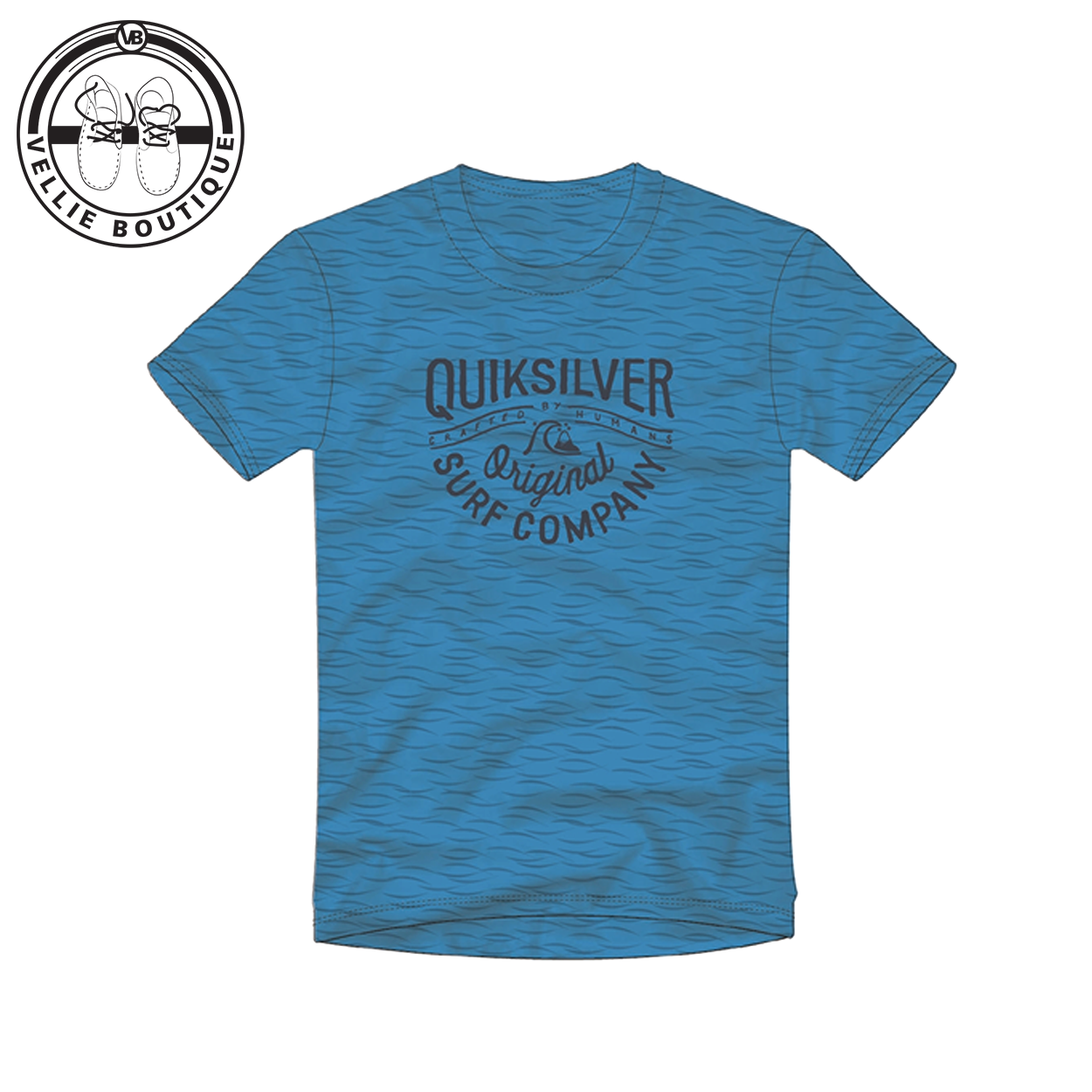 Quiksilver Blue Navy Print SS T-Shirt