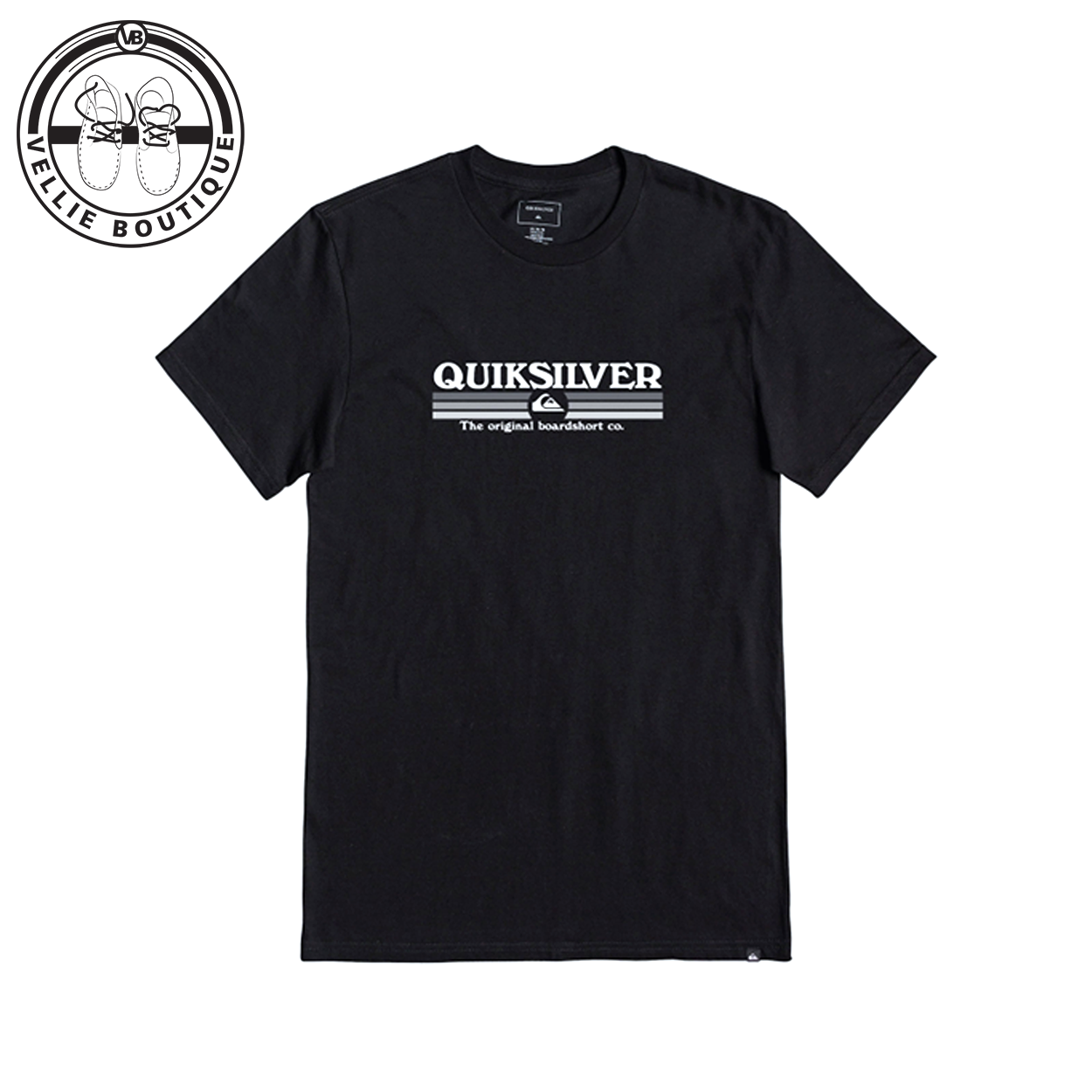 Quiksilver Black Lined Up MTO SS T-Shirt