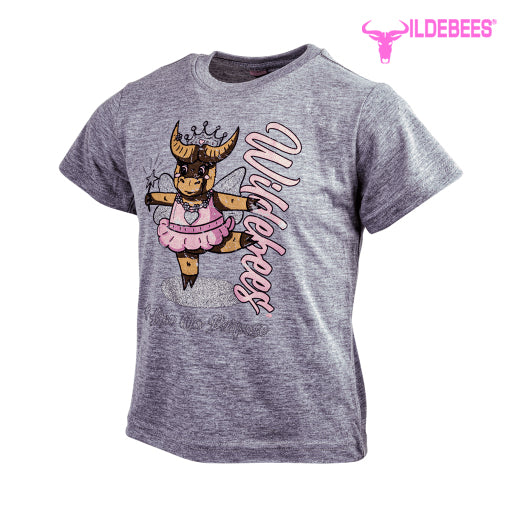 Wildebees Girls Loslit Ballerina Tee Grey