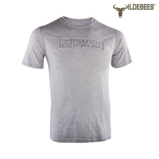 Wildebees Mens Casual T-Shirt Badge Emboss
