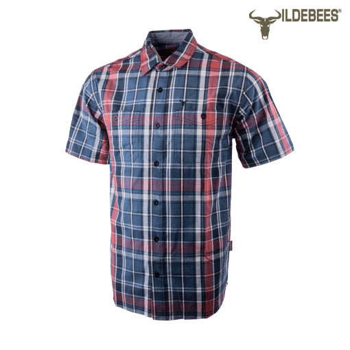 Wildebees Mens Loslit Check Airforce