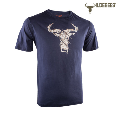 Wildebees Mens Casual T-Shirt Tyre Track Tee