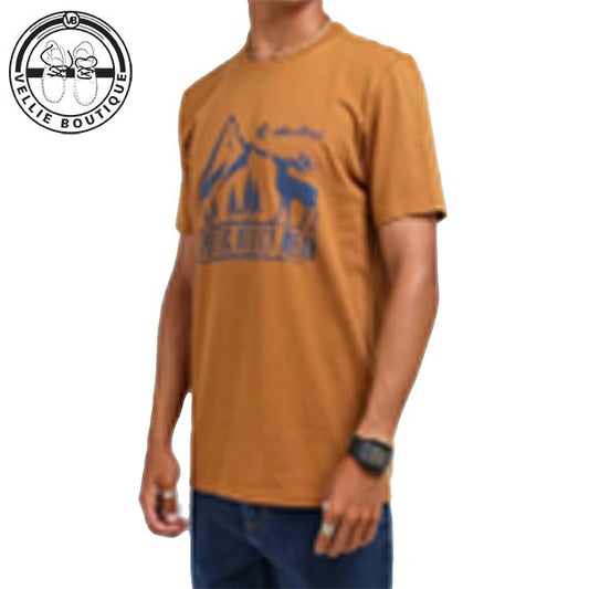 Wolfrock Mountain Waves Ss Tee Bronze (WR008)