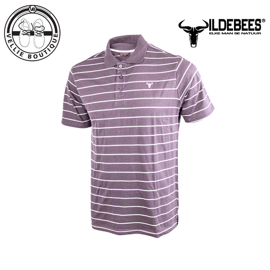 Wildebees Mens Yarn Dye Stripe Golfer