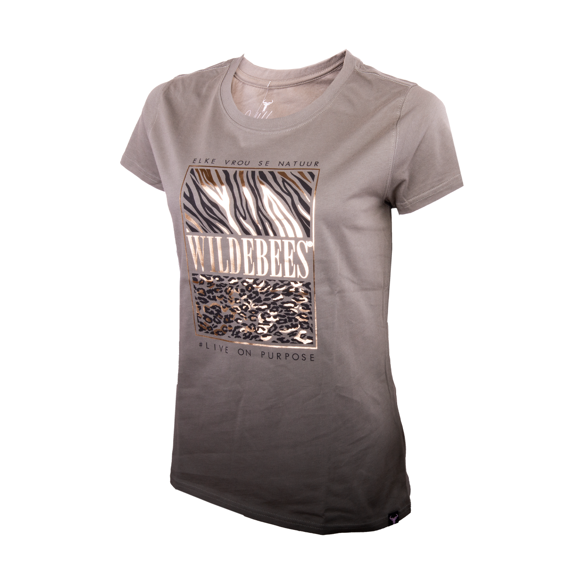 Wildebees Ladies Animal Instinct Block Tee