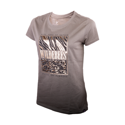 Wildebees Ladies Animal Instinct Block Tee