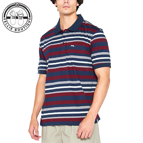 JEEP Men  Yarn Dyed Stripe Polo