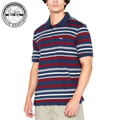 JEEP Men  Yarn Dyed Stripe Polo