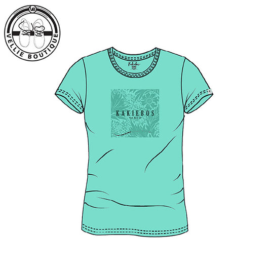 Kakiebos Ladies Square Bloom Tee