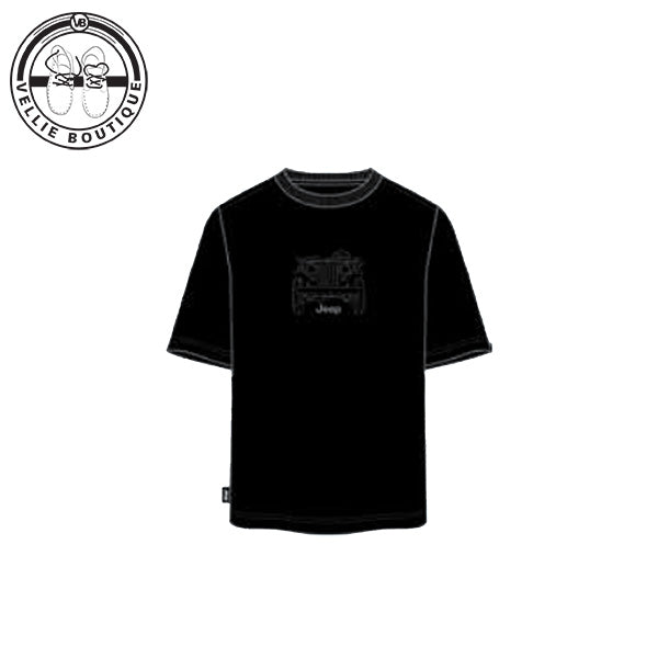 JEEP Men Car Icon Front Print Tee