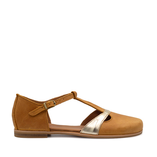 Mary Jane Tinktinkie - Toffee / Gold