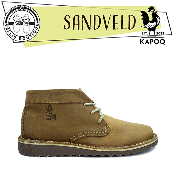 KapoQ Sandveld Flat Sole Vellie (Toffee)