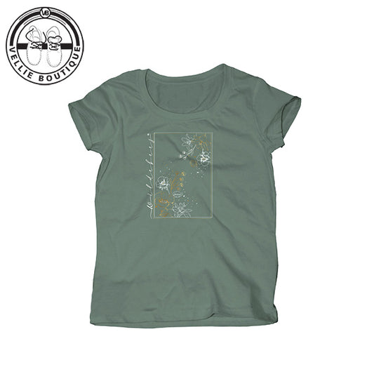 Wildebees Ladies Floral Dreams Tee - Pistachio