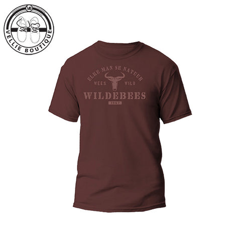Wildebees Mens Stencil Embroidery Tee