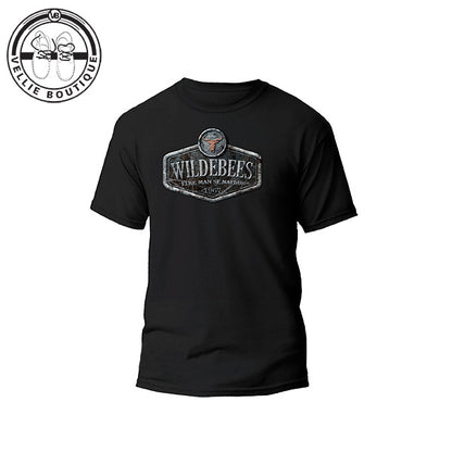 Wildebees Mens Distressed Metal Sign Tee