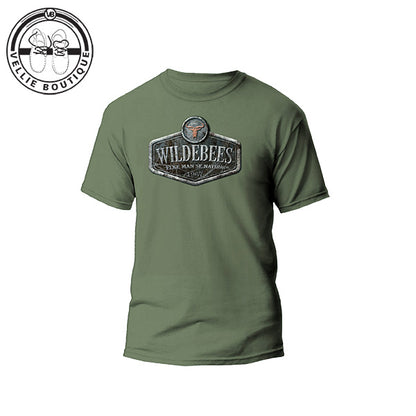 Wildebees Mens Distressed Metal Sign Tee