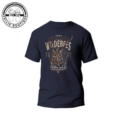 Wildebees Mens Woodlook Kudu Shield Tee