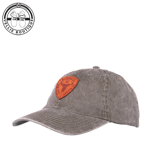 Wildebees Mens Laser Leather Max Wash Cap