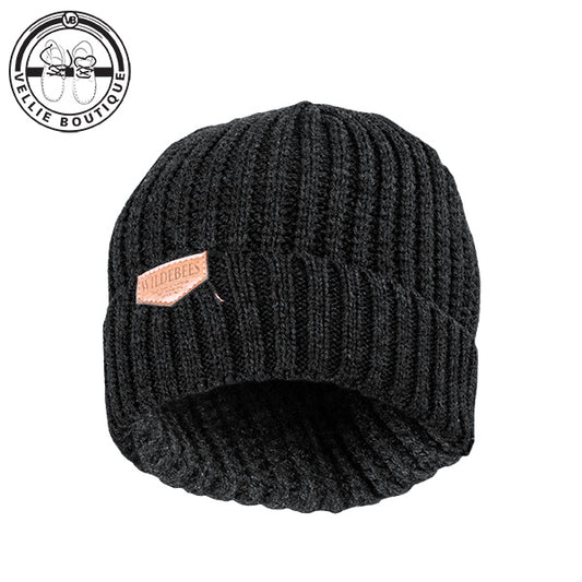 Wildebees Mens Rib Knit Cuffed Beanie