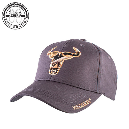 Wildebees Men Camo Applique Cap - Charcoal