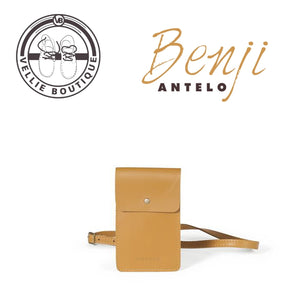 Benji Leather Phone Bag - Alloy Grey