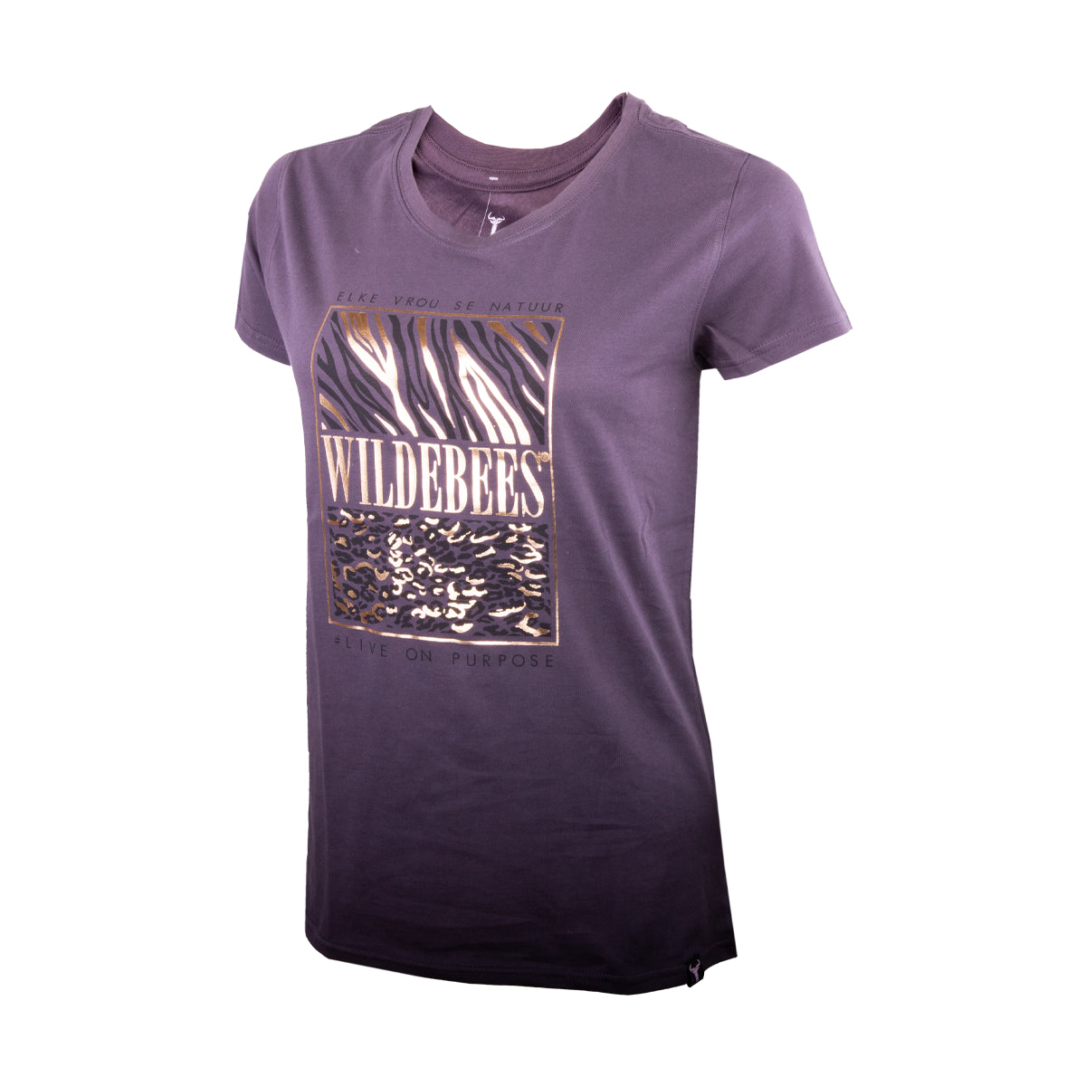 Wildebees Ladies Animal Instinct Block Tee