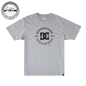 DC Grey Black Logo SS T-Shirt