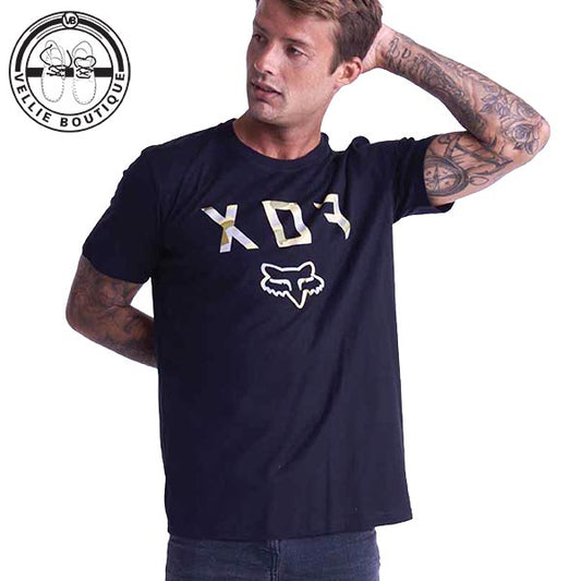 FOX Camo Moth Ss Tee Black (FOX6119)