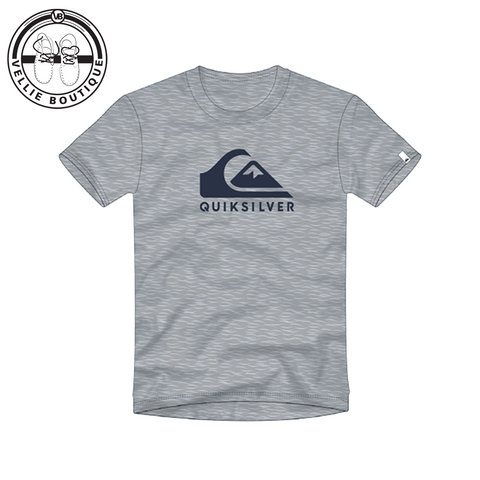 Quiksilver Grey Heather Corp Logo SS T-Shirt