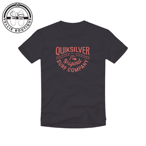 Quiksilver Navy Red Print SS T-Shirt