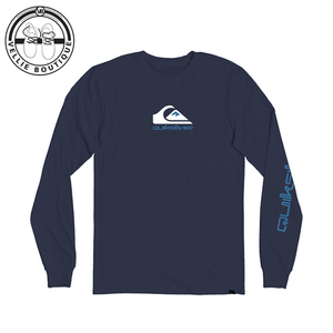 Quiksilver Navy Blazer Omni Logo LS T-Shirt