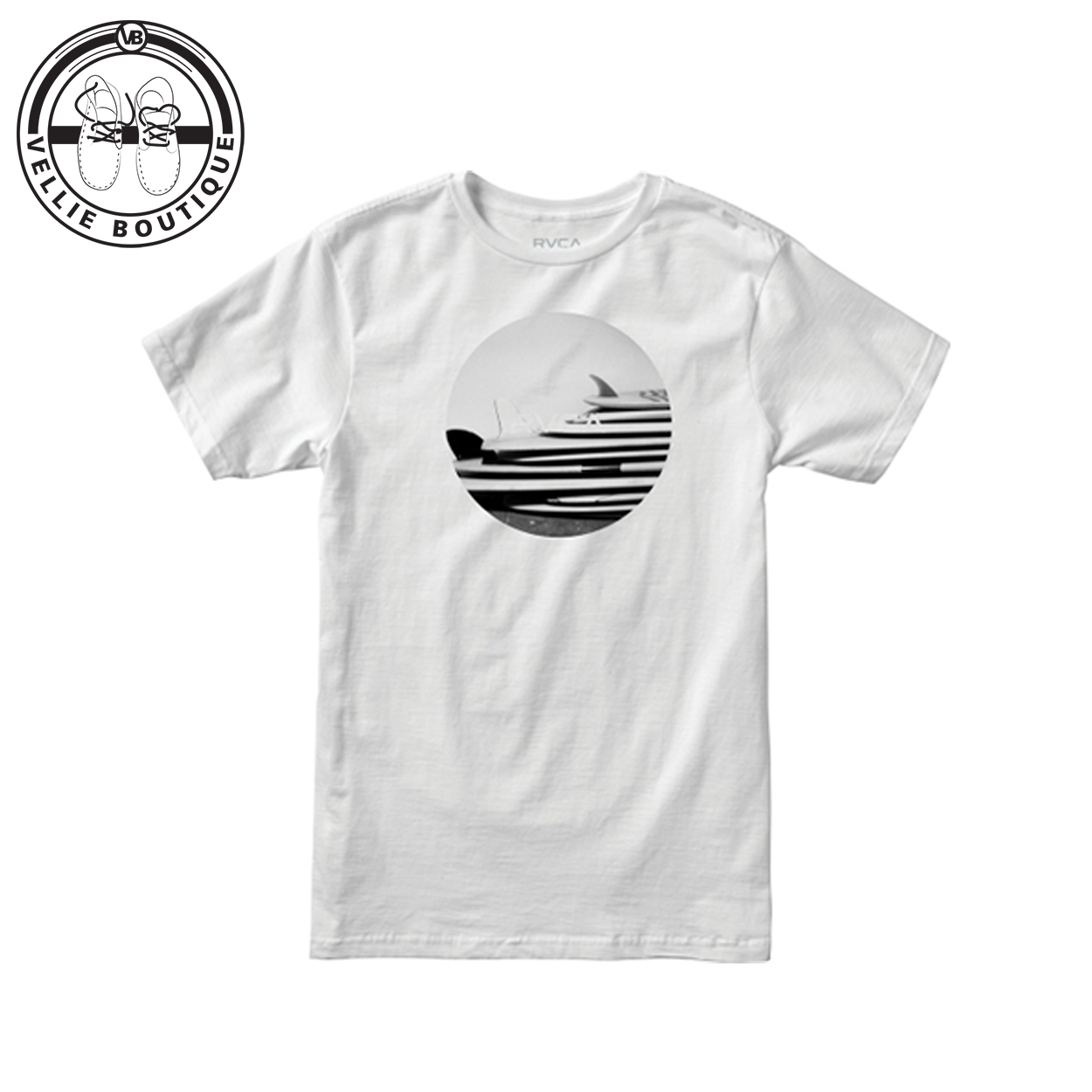 RVCA White Motors SS T-Shirt