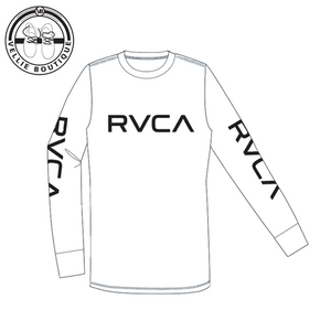 RVCA White Big RVCA LS T-shirt