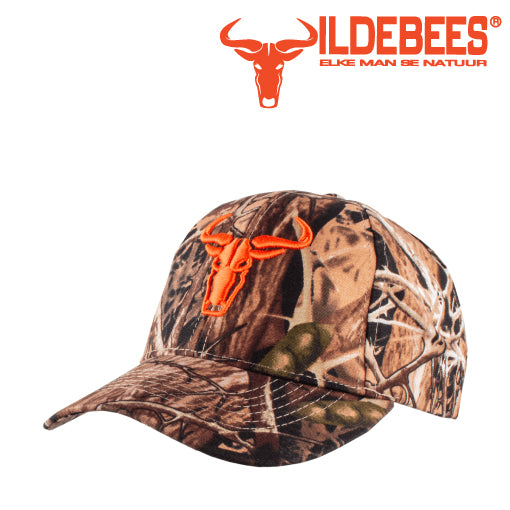 Wildebees Mens Sekelbos Black Camo 3D Logo Cap