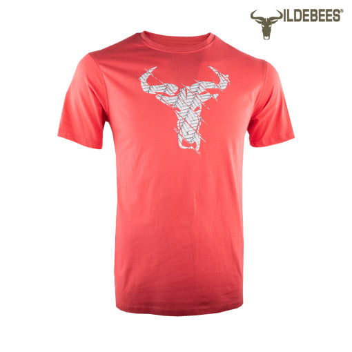 Wildebees Mens Casual T-Shirt Tyre Track Tee